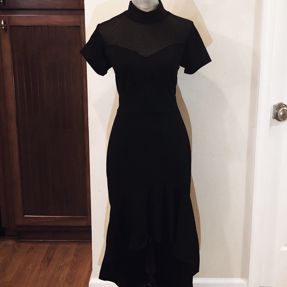 NWT Hi/Low Mesh Detail Dress - Picture 5 of 6